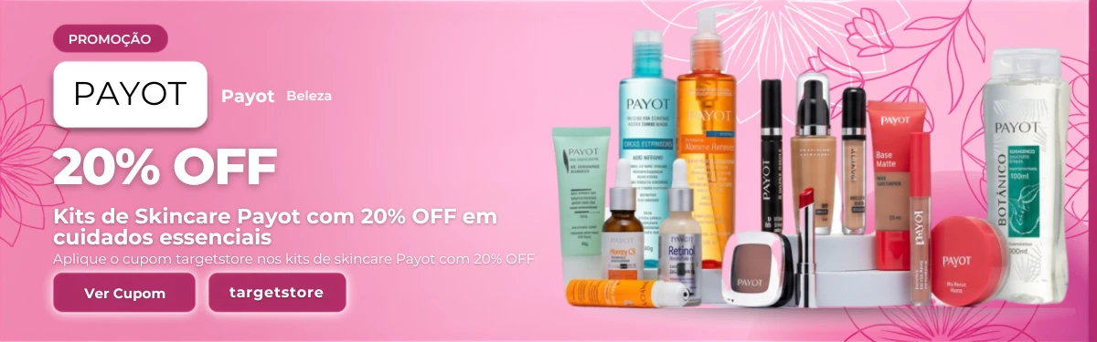 Kits de Skincare Payot: 20% OFF em cuidados com a pele