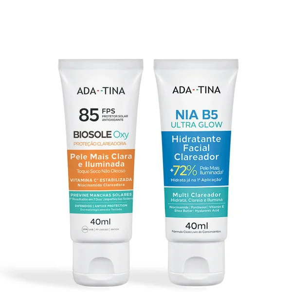 Kit Protetor Solar Biosole Oxy FPS 85 + Nia B5 Ultra Glow