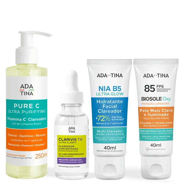 Kit Melasma Completo 4 Passos Ada Tina
